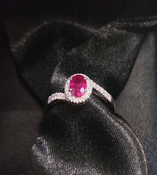 Anello Davite & Delucchi Donna in Oro bianco Rubino AA030009RBS - AA030009RBS